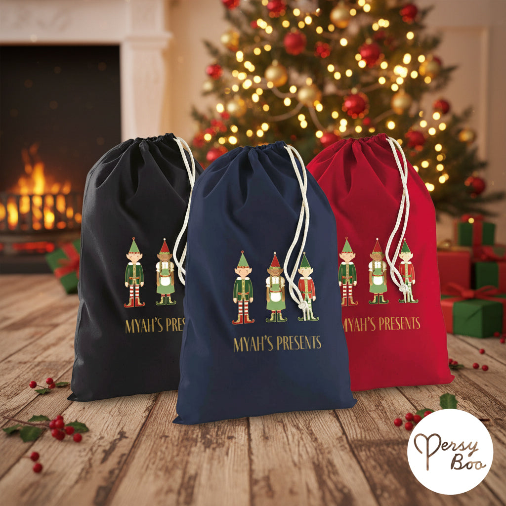 Three Elves Christmas Sack